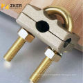 Hight quality saddle grounding rod clamp connecting with earth rod U bolt clamp